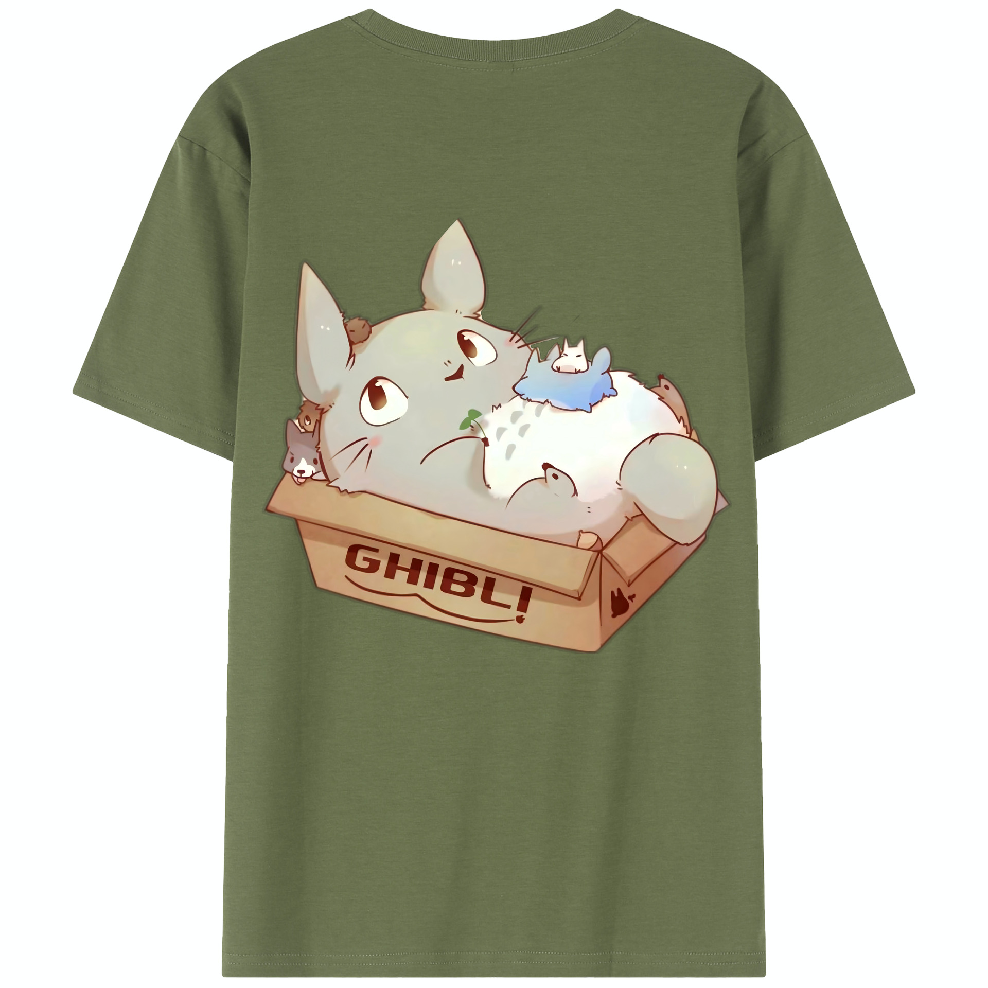 （画像用） となりのトトロ 草壁メイ 草壁サツキ My Neighbor Totoro Satsuki Kusakabe Mei Kusakabe 綿100％半袖Tシャツ（背面プリント）